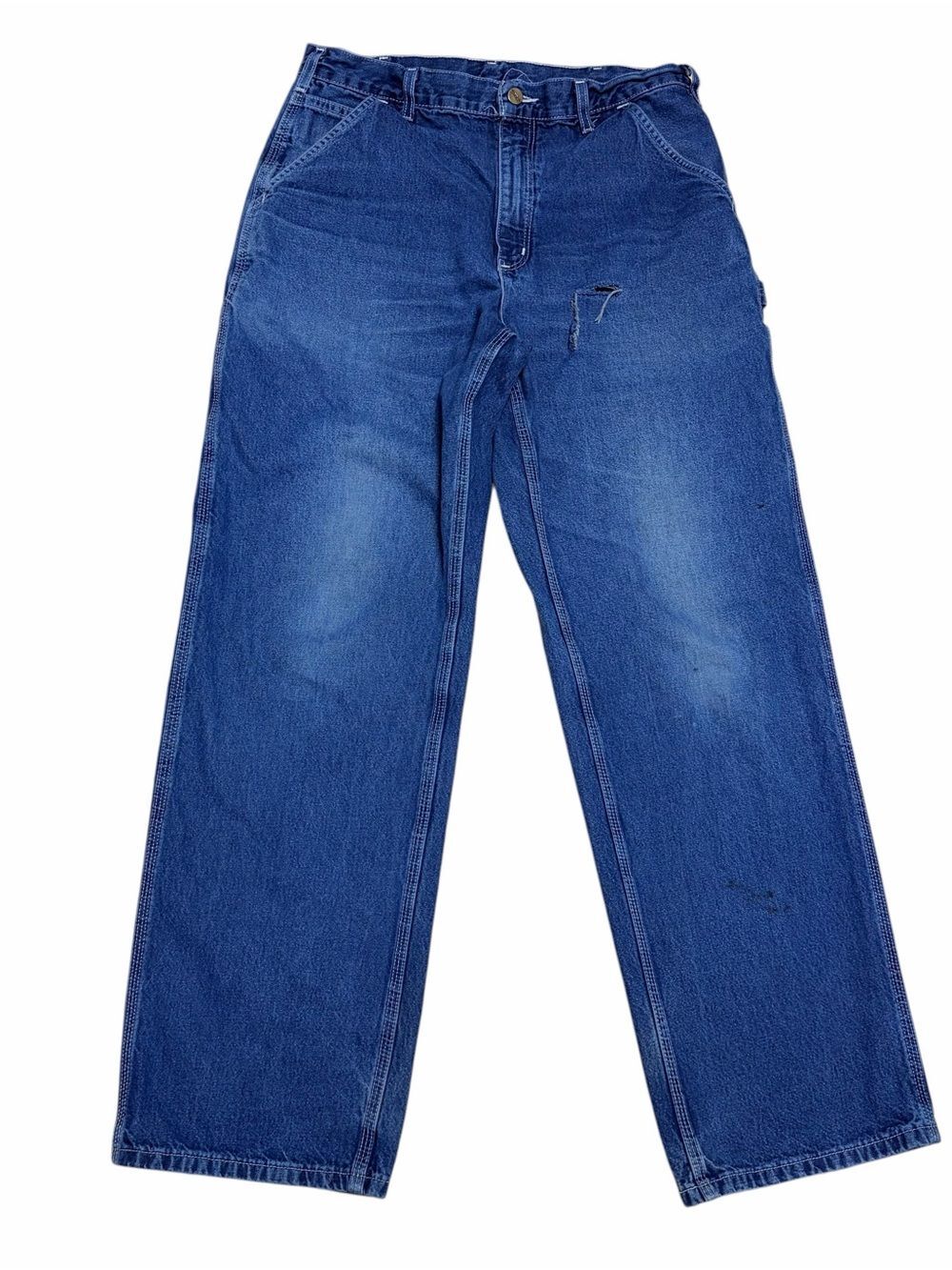 Vintage Carhartt B13 DST Jeans Mens 34x32 USA Made Carpenter - Picture 3 of 6